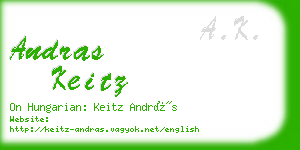 andras keitz business card